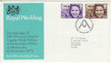 1973-11-14 Royal Wedding Stamps Bureau FDC (65210)