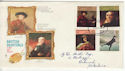 1973-07-04 British Painters Stamps Darlington FDC (65250)