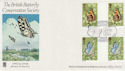 1981-05-13 Butterflies Stamps Gutters Quorn FDC (65831)