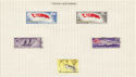 Singapore Stamps on Album Page (65836)