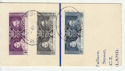 Fiji 1937 Coronation Stamps on Piece (65881)