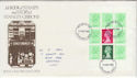 1982-05-19 Definitive Booklet Stamps Grantham FDC (66055)