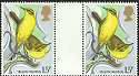 1980-01-16 Birds Gutter Stamps (6609)