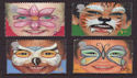 2001-01-16 Face Paintings Stamps Cheap Used Set (66369)