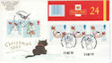 2001-12-25 Christmas Bklt Stamps Doubled 2003 FDC (66399)