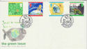1992-09-13 Green Issue Stamps Brownsea Island FDC (66546)