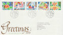 1989-01-31 Greetings Stamps Lover Salisbury FDC (66553)