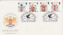 1984-01-17 Heraldry Stamps London EC4 FDC (66585)