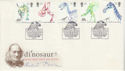 1991-08-20 Dinosaurs Stamp Museum Dorchester FDC (66653)