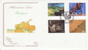1999-09-07 Farmers Tale Stamps Stoneleigh FDC (66714)