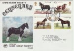 1978-07-05 Horse Stamps Shire Horse Soc Bureau FDC (66800)