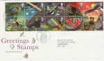 1991-02-05 Greetings Stamps Greetwell Lincs FDC (66868)