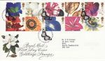 1997-01-06 Greetings Flowers Stamps Kew FDC (66872)