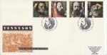 1992-03-10 Tennyson Stamps Somersby Spilsby FDC (66989)
