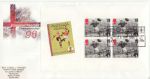 1996-06-23 Football Booklet Stamps Birmingham Souv (67030)