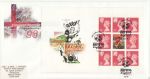 1996-06-09 Football Booklet Stamps Old Trafford Souv (67040)