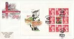 1996-06-09 Football Booklet Stamps Sheffield Souv (67048)