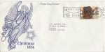 1974-11-27 Christmas Stamp Unusual Design FDC (67094)