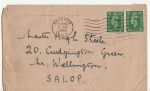 King George VI Stamps Used on Cover 1946 Brixton (67099)