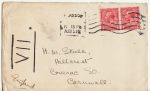 King George V Stamps Used on Cover 1920 Glasgow (67111)