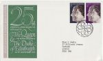 1972-11-20 Silver Wedding Stamps Bureau FDC (67113)