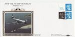 1990-01-30 50p Stamp Booklet Airplanes Heathrow FDC (67203)