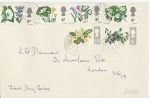 1967-04-24 Flowers Stamps Phos Catford cds FDC (67275)