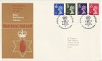 1974-01-23 N Ireland Definitive Stamps Belfast FDC (67313)