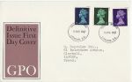 1967-06-07 Definitive Stamps London FDC (67324)