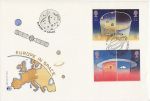 1991-04-23 Europe in Space Stamps Cambridge FDC (67396)