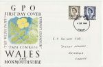 1968-09-04 Wales Definitive Stamps Cardiff FDC (67500)