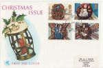 1974-11-27 Christmas Stamps Luton Unusual Design FDC (67559)