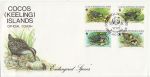 1992-06-11 Cocos Endangered Species Stamps FDC (67595)