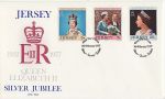 1977-02-07 Jersey Silver Jubilee Stamps FDC (67641)