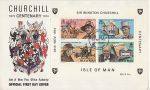 1974-11-22 Churchill Centenary Stamps M/S FDC (67657)