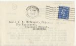King George VI Stamp Used on Cover 1943 Aberdeen (67801)