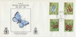 1981-05-13 Butterflies Stamps Rare RAF Gatow Berlin FDC (67839)