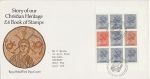 1984-09-04 Christian Heritage Bklt Stamps Canterbury FDC (67883)