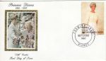 1997-09-30 Du Niger Princess Diana Stamp Silk FDC (67982)