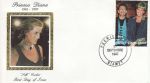 1997-09-30 Du Niger Princess Diana Stamp Silk FDC (67987)
