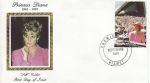 1997-09-30 Du Niger Princess Diana Stamp Silk FDC (67990)