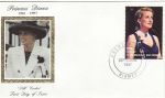 1997-09-30 Du Niger Princess Diana Stamp Silk FDC (67991)