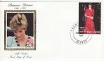 1997-09-30 Du Niger Princess Diana Stamp Silk FDC (67992)