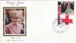 1997-09-30 Du Niger Princess Diana Stamp Silk FDC (67994)