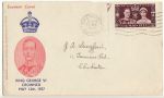 1937-05-13 KGVI Coronation Stamp Chichester FDC (68099)