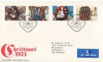 1974-11-27 Christmas Stamps Bethlehem FDC (68319)