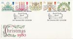1980-11-19 Christmas Stamps Leicester FDC (68359)