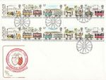 1980-03-12 Railways Gutter Stamps Bureau FDC (68409)
