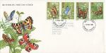 1981-05-13 Butterflies Stamps Ipswich FDC (68473)