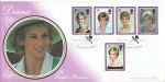 1998-02-03 Princess Diana Stamps Oxford Silk FDC (68552)